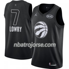 Män Toronto Raptors Tröja Kyle Lowry 7 2018 All Star Jordan Brand Svart Swingman